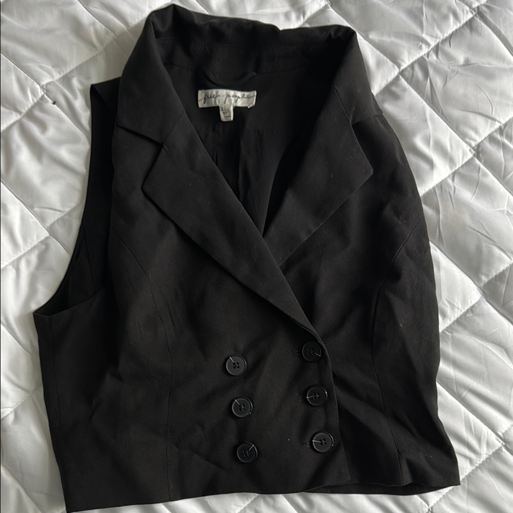 Free People Black Crop Top Classic Style